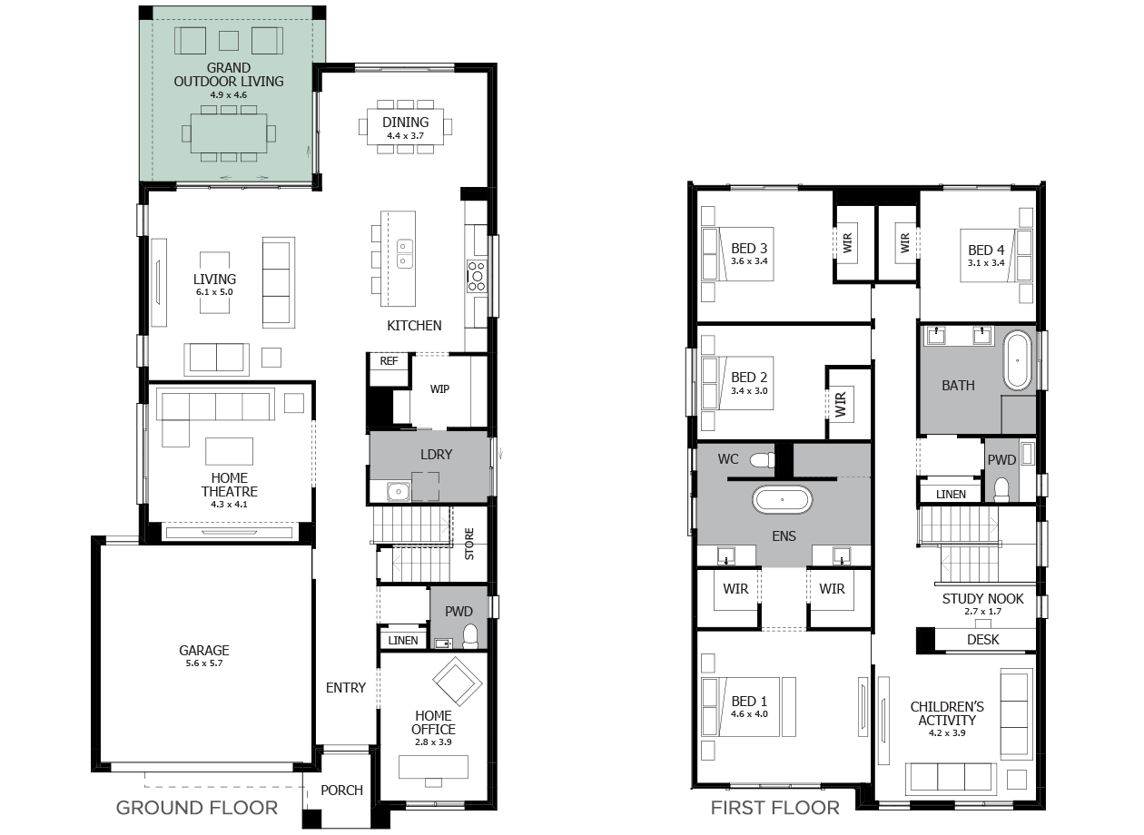 Nautica Double Storey House Design with 4 Bedrooms | MOJO Homes