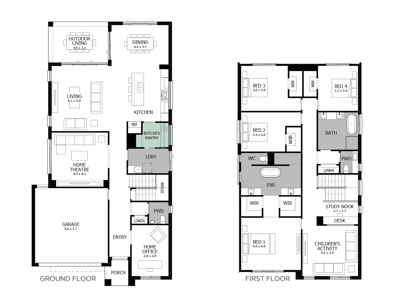 Nautica Double Storey House Design with 4 Bedrooms | MOJO Homes