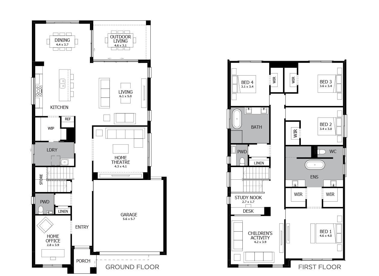 Nautica Double Storey House Design with 4 Bedrooms | MOJO Homes