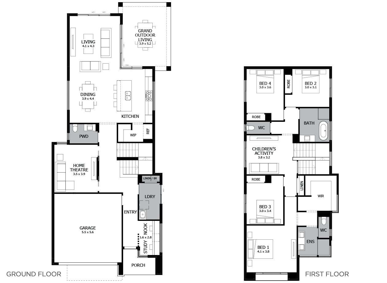 Tivoli Double Storey House Design with 4 Bedrooms | MOJO Homes