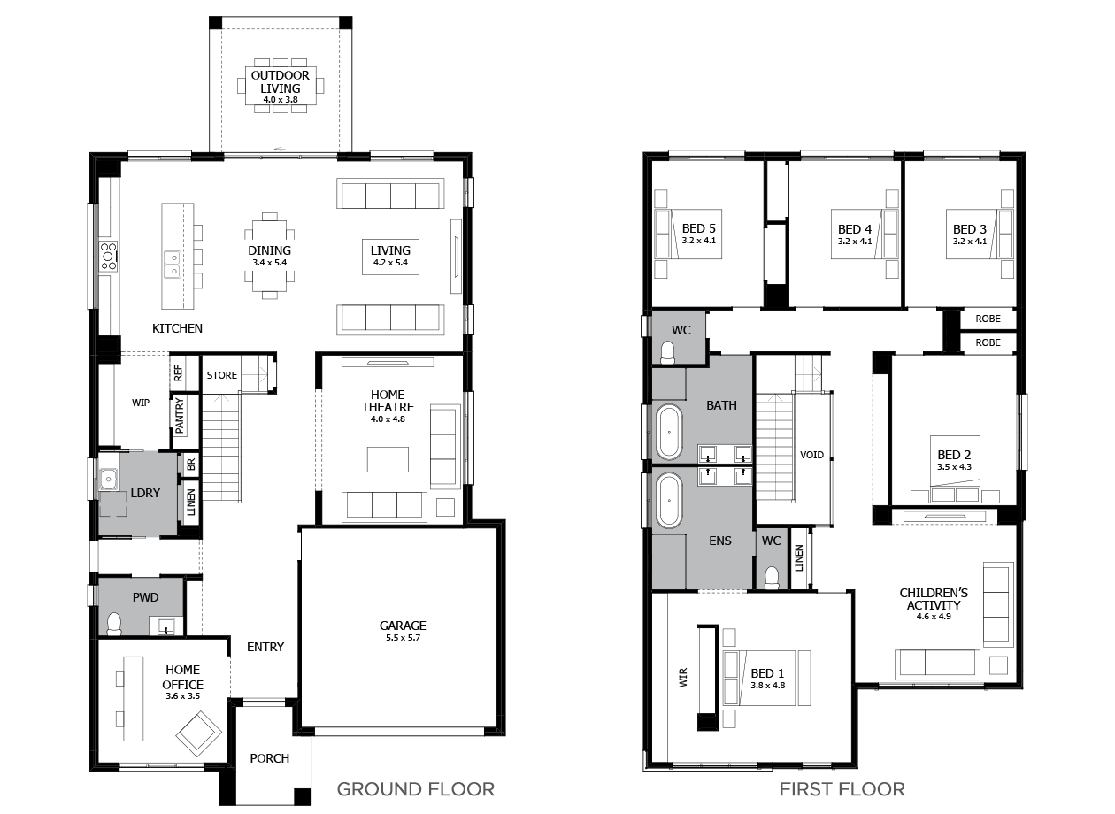 Enigma Double Storey House Design with 5 Bedrooms | MOJO Homes