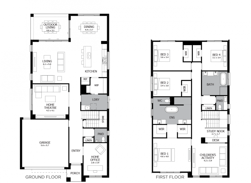 Nautica Double Storey House Design with 4 Bedrooms | MOJO Homes