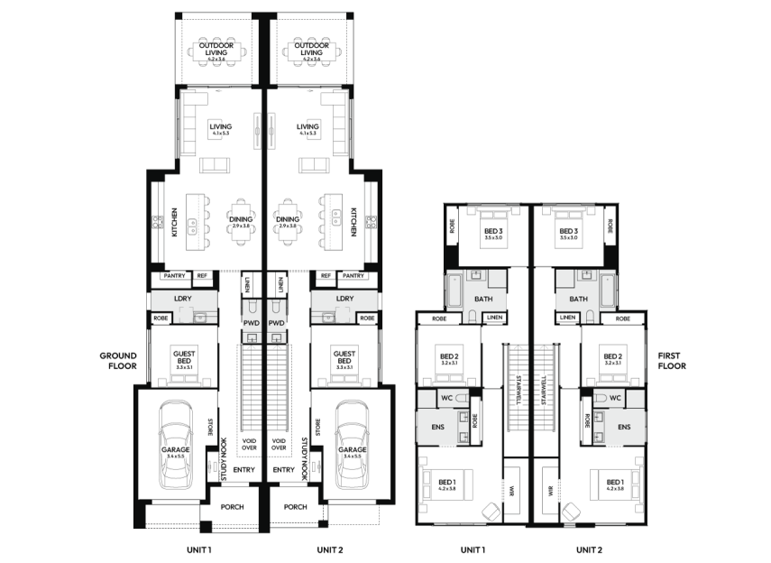 dallas-duplex-home-design-floorplan-standard-LHS