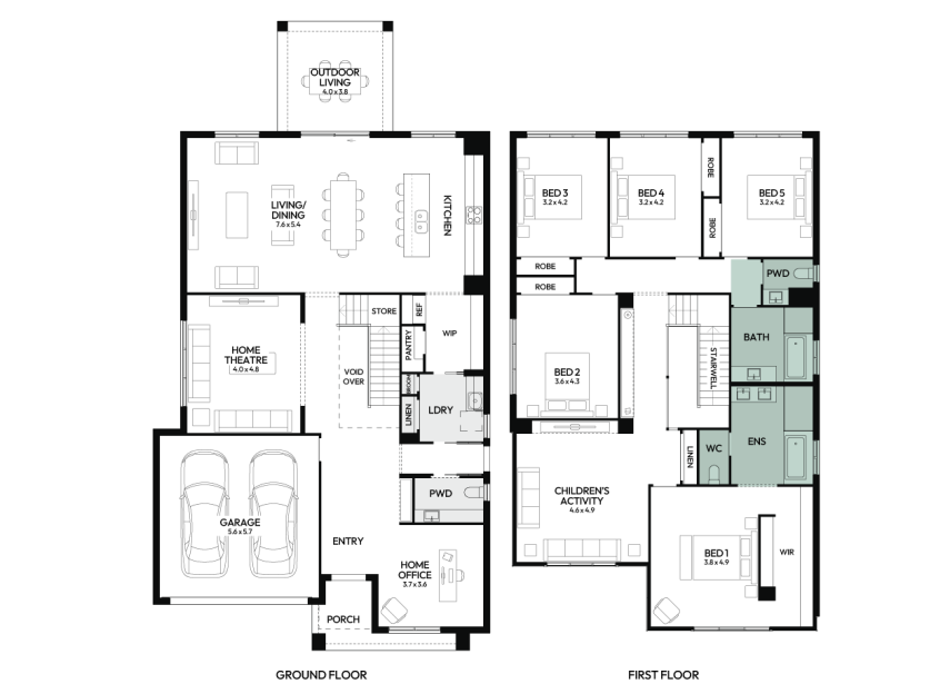 enigma-41-double-storey-home-design-floorplan-option-1-LHS