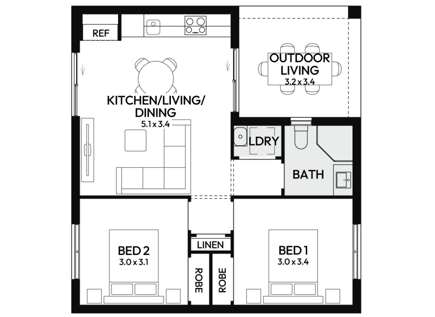 waratah-granny-flat-home-design-floorplan-standard-LHS