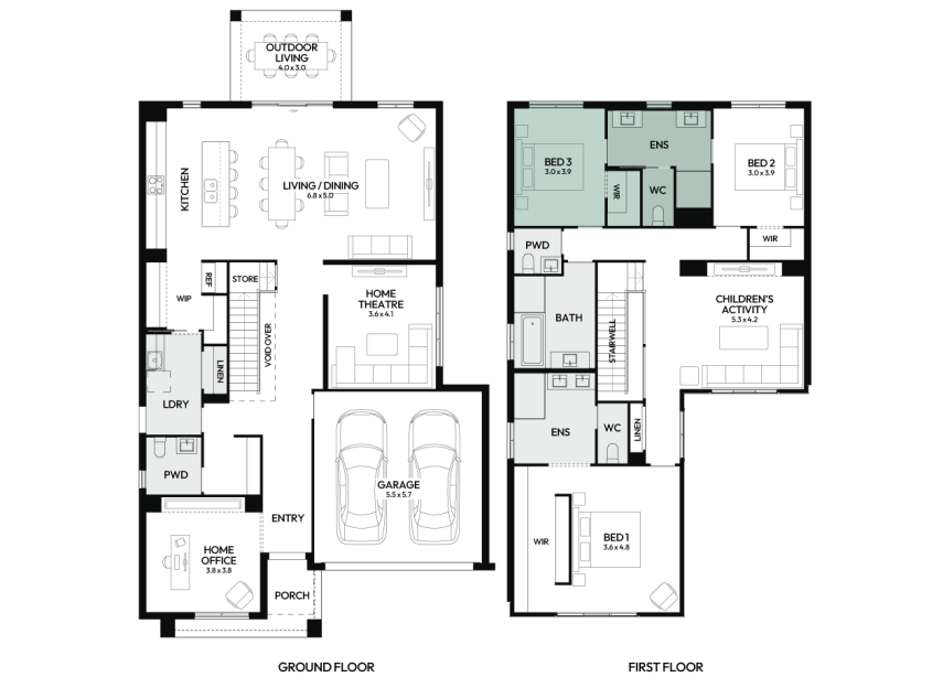 Freshwater-35-double-storey-home-design-floorplan-option-12-RHS