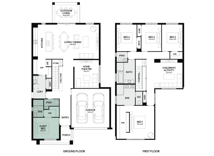 Freshwater-35-double-storey-home-design-floorplan-option-9-RHS