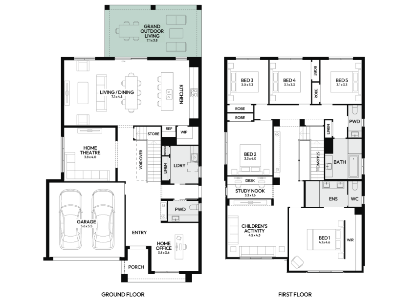 Enigma-37-double-storey-home-design-floorplan-option-10-LHS