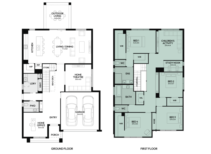 Enigma-37-double-storey-home-design-floorplan-option-2-RHS