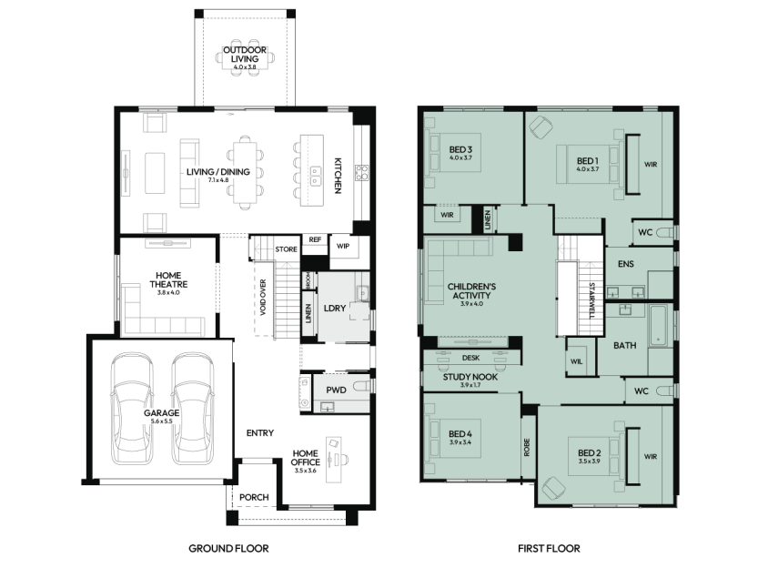 Enigma-37-double-storey-home-design-floorplan-option-3-LHS