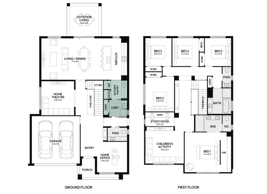 Enigma-37-double-storey-home-design-floorplan-option-4-LHS