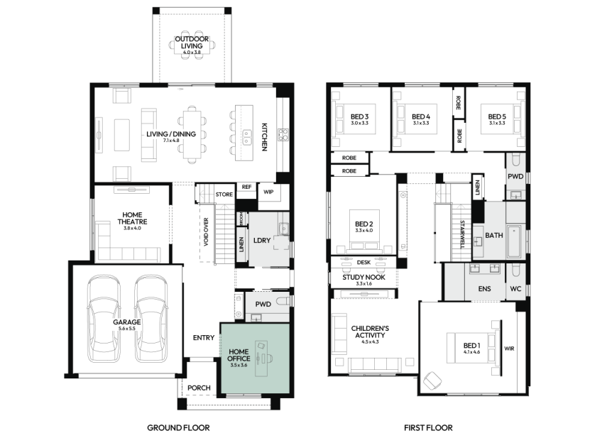 Enigma-37-double-storey-home-design-floorplan-option-5-LHS