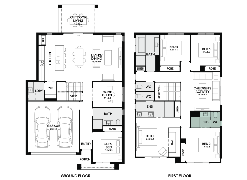 charisma-30-double-storey-home-design-floorplan-option-3-LHS