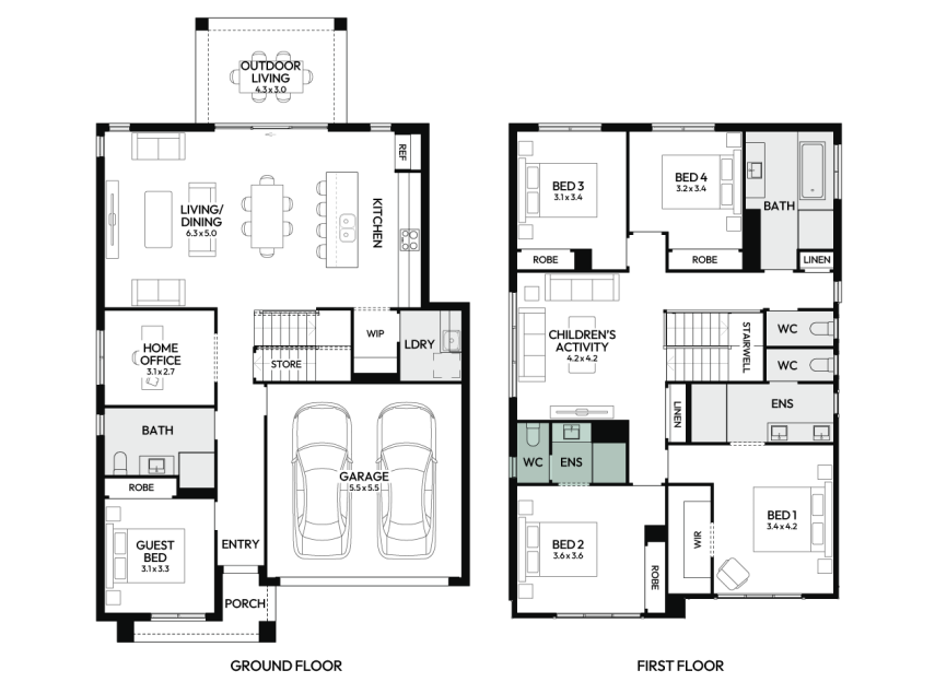 charisma-30-double-storey-home-design-floorplan-option-3-RHS