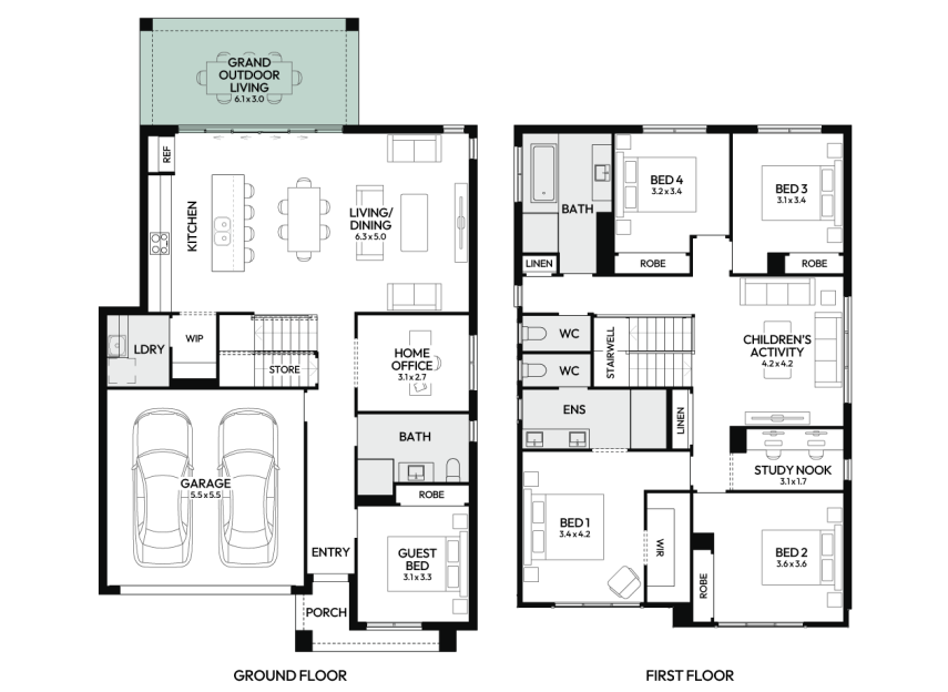 charisma-30-double-storey-home-design-floorplan-option-6-LHS