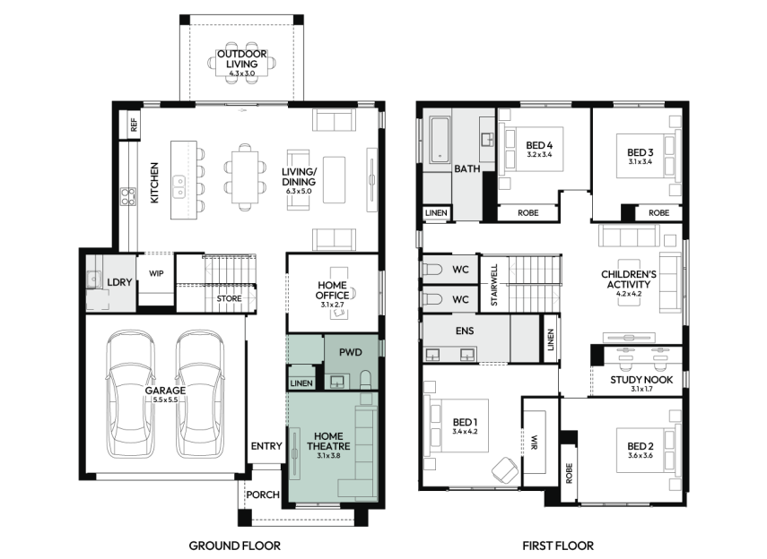 charisma-30-double-storey-home-design-floorplan-option-7-LHS