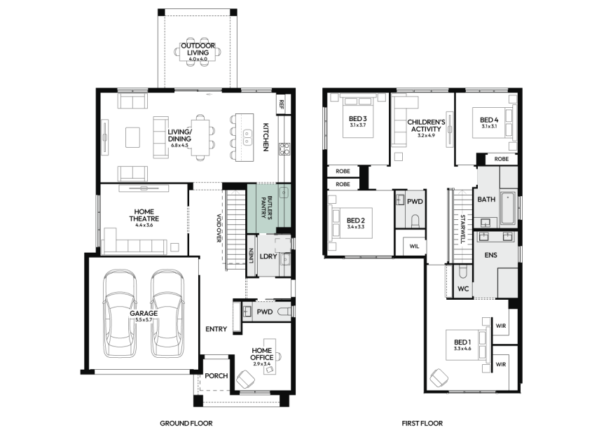 enigma-31-double-storey-home-design-floorplan-option-1-LHS