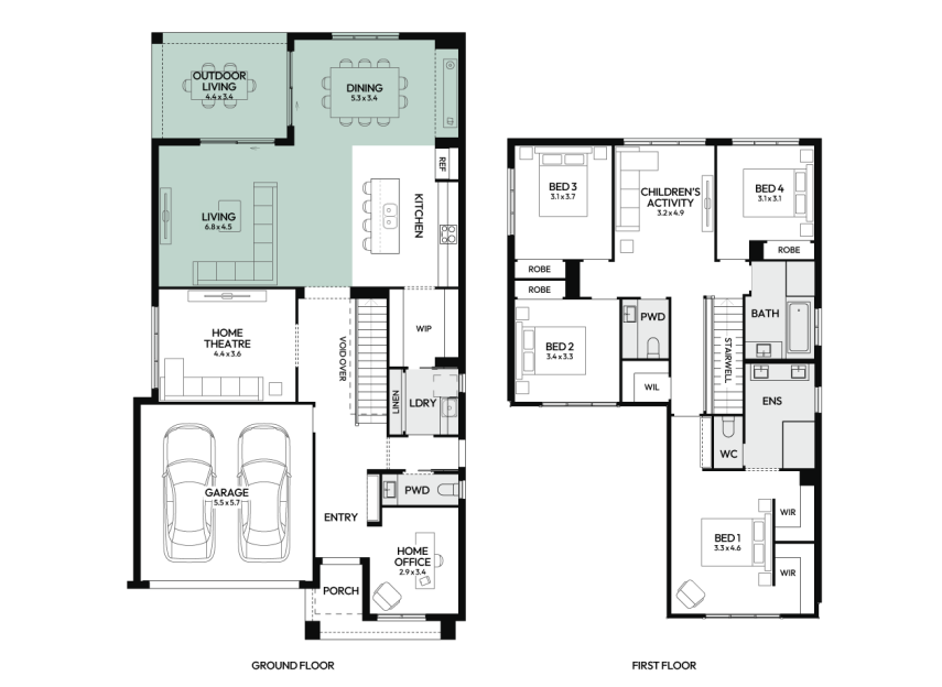 enigma-31-double-storey-home-design-floorplan-option-3-LHS