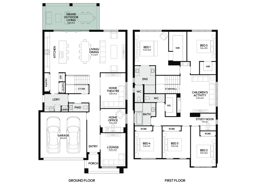 charisma-37-double-storey-home-design-floorplan-standard-option-6-LHS