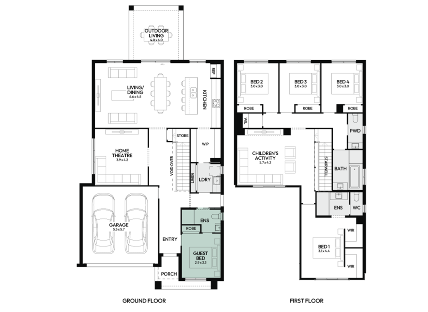 enigma-32-double-storey-home-design-floorplan-option-6-LHS