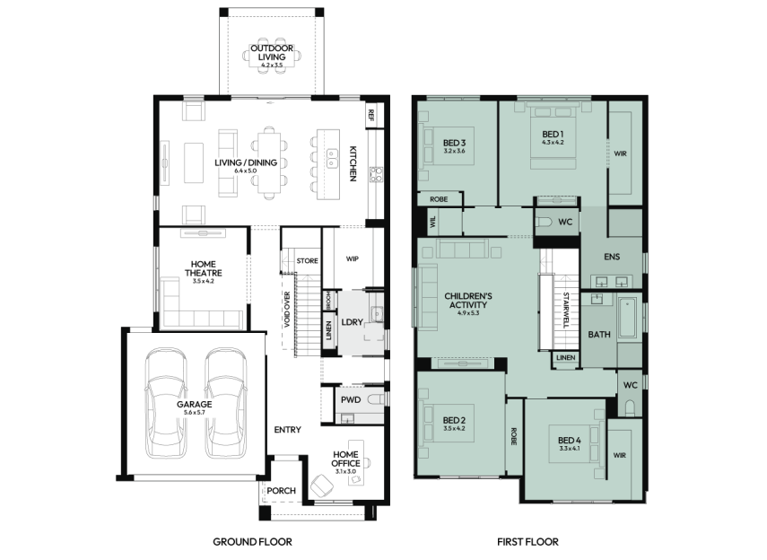 enigma-35-double-storey-home-design-floorplan-option-2-LHS