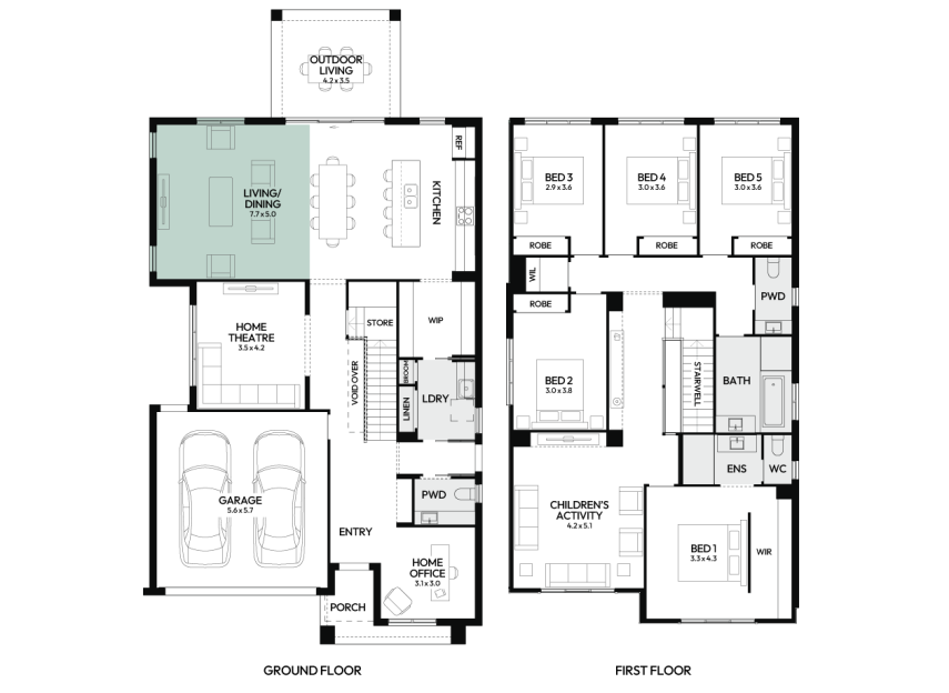 enigma-35-double-storey-home-design-floorplan-option-7-LHS