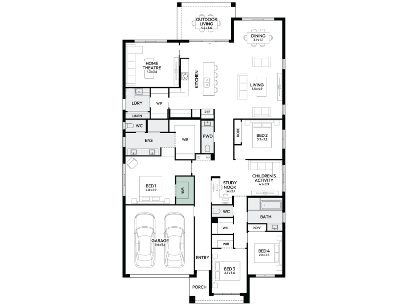 oasis-31-single-storey-home-design-floorplan-option-4-LHS