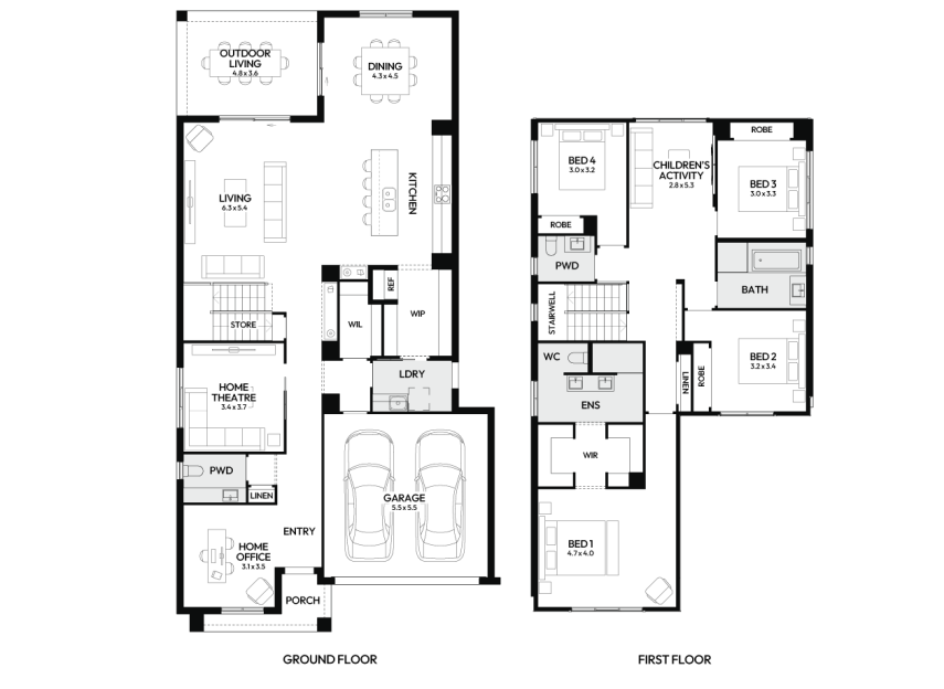 Brighton-35-double-storey-home-design-floorplan-standard-RHS