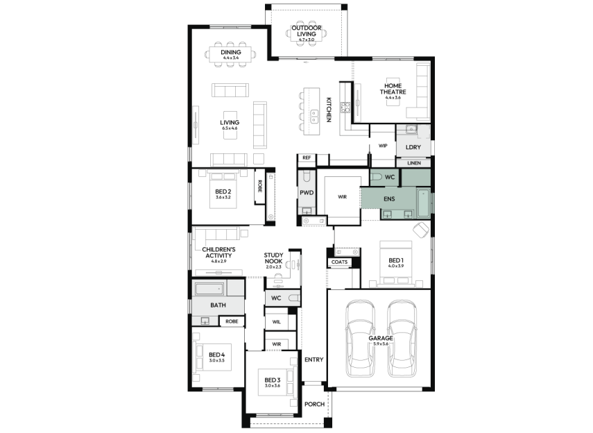 oasis-33-single-storey-home-design-floorplan-option-1-RHS