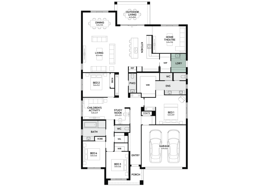 oasis-33-single-storey-home-design-floorplan-option-5-RHS