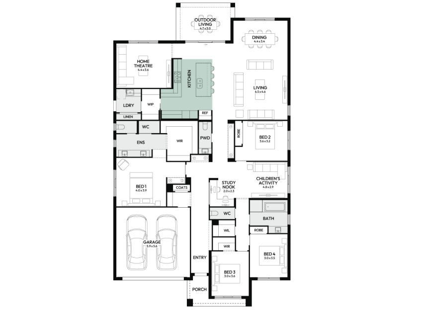 oasis-33-single-storey-home-design-floorplan-option-6-LHS