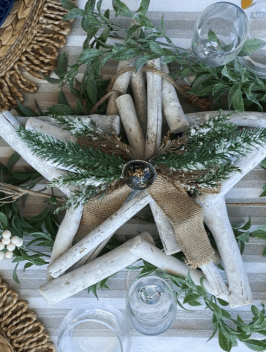 Coastal Christmas Table Setting