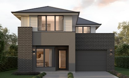 House design double storey Fullerton facade