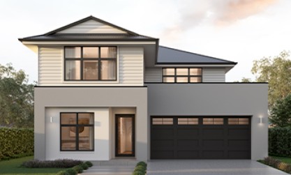 House design double storey Bayview facade